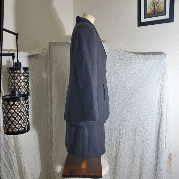 Amanda Smith VTG 100% Wool 2 Piece Suit Set Size 12 - Picture 3 of 12